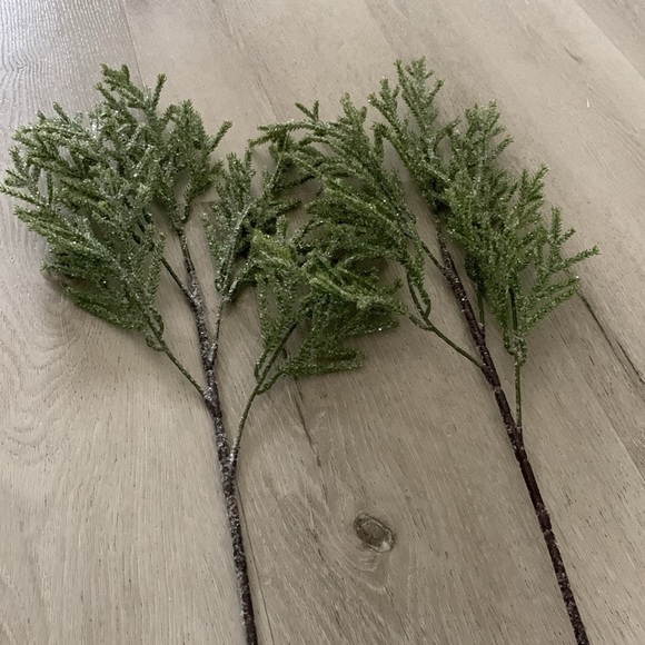 Set of two Christmas branches with glitter home decor minimalist - Picture 6 of 9